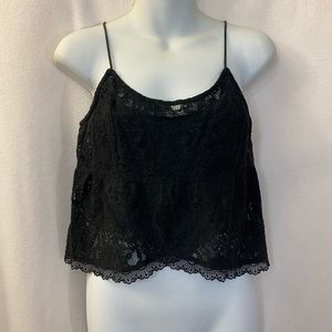 Hollister Lace Spaghetti Strap Crop Top